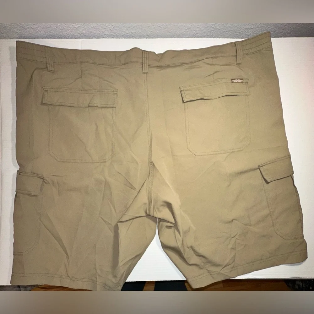 Lee Shorts Tan Beige Cargo Lightweight Packable Pockets Hiking Big & Tall Men 56